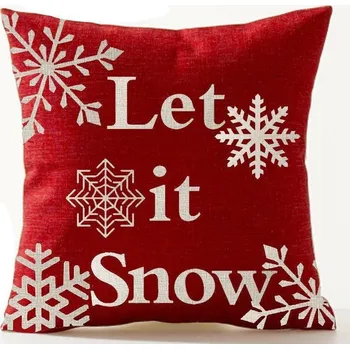 Povlak na dekorativní polštářek APT BQ68A PLÁŠŤ NA POLŠTÁŘ LET IS SNOW