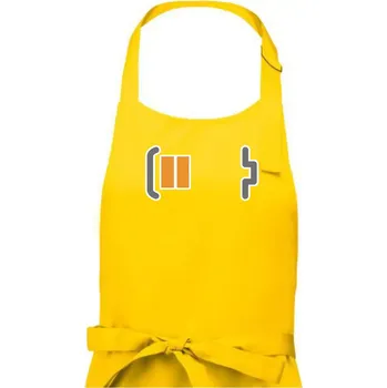 Kuchyňská zástěra Rodinná trika - baterie táta - Pánská zástěra na vaření - Univerzální velikost ( Žlutá )