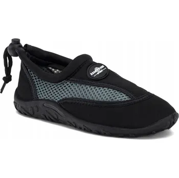 Boty do vody Dětské boty do vody Aqualung Cancun černo-stříbrné, velikost 30 EU