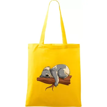 Koala na větvi - Taška bavlněná - 42 x 38 cm ( Žlutá )