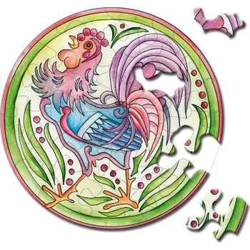 Puzzle Curiosi kulaté puzzle Picoli kohout 33 dílků