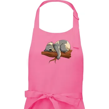 Kuchyňská zástěra Koala na větvi - Pánská zástěra na vaření - Univerzální velikost ( Růžová )