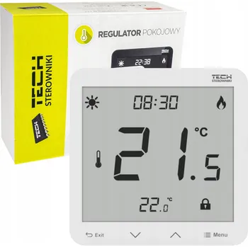 Zabezpečení domácnosti TECH STEROWNIKI Drátový dvoustavový pokojový ovladač ST-297z v3 Tech controllers pro zapuštěnou montáž bílý