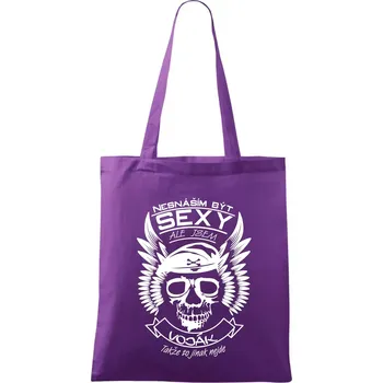 Nesnáším být sexy - voják - Taška bavlněná - 42 x 38 cm ( Fialová )