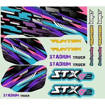 samolepka FUNTEK STX G2 samolepky fialové