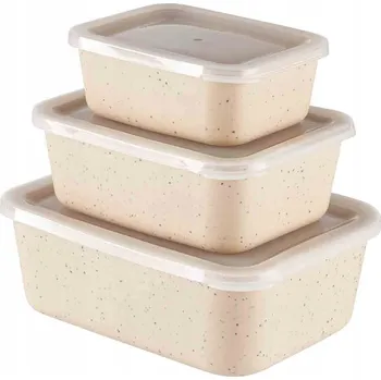 Dóza na potraviny Ernesto dózy na potraviny s víčky 3 ks