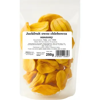 Sušené ovoce SUŠENÝ CHLEBOVNÍK 1 KG JACKFRUIT OVOCE ZDRAVÁ SVAČINKA CHIPSY BAKALIOWA DOLINA HEBAR Bakaliowa Dolina 250 g