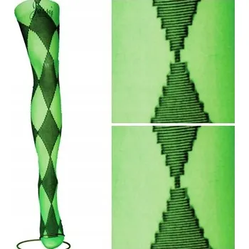 Podprsenka Vzorované Punčocháče Calzamia 02 20den zelené ART-09 vel. 3