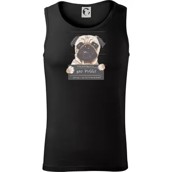 Pánské termoprádlo Mops - Bad Puggy - Tílko pánské Core - XL ( Černá )