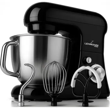 Kuchyňský robot PowerMix Black – kuchyňský robot 3200W se sadou nástavců, 6 rychlostí, černý