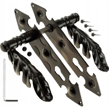 Dveřní kování Klika pro branky a vrata Km Express Dlouhá, Rozeta pro vložku