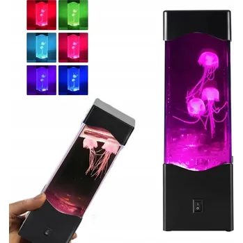 Lampička MEDÚZA LAMPA NOČNÍ BAREVNÉ SVĚTLO PRO RELAXACI A DEKORACI