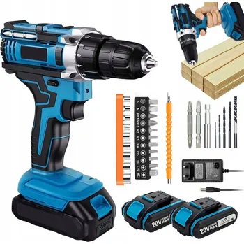 WIERTARKA UDAROWA ELEKTRYCZNA 1850RPM 1200MAH S LED PRO VRTÁNÍ V DOMÁCNOSTI