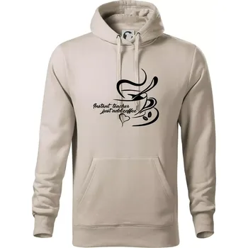 Pánská mikina Instant teacher - Mikina pánská Cape s kapucí - 5XL ( Ledově šedá )