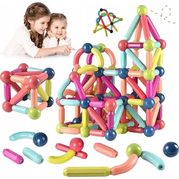 ostatní stavebnice VELKÉ VZDĚLÁVACÍ MAGNETICKÉ STAVEBNICE STAVEBNICE MAGNETIC STICKS PRO DĚTI