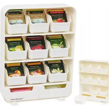 ORGANIZÉR NA ČAJOVÉ SÁČKY DRŽÁK DO ZÁSUVKY DÁVKOVAČ NÁDOBA STOJAN