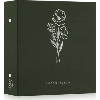 Fotoalbum FOTOALBUM LÁTKOVÝ NA 600 FOTEK 11,5 x 15 cm ZELENÝ XL