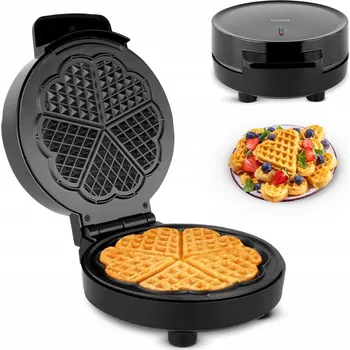 Vaflovač VAFLOVAČ VAFLE SRDCE 1200W NEPŘILNAVÁ POVRCHOVÁ ÚPRAVA HUSLOG