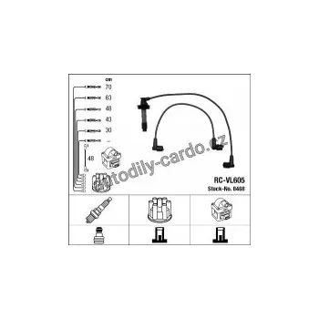 Zapalovací kabel Sada kabelů pro zapalování NGK RC-VL605 - VOLVO