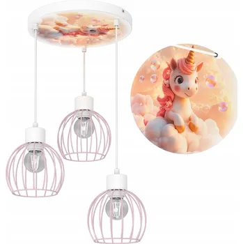 Stropní svítidlo Moonlight E17 růžové