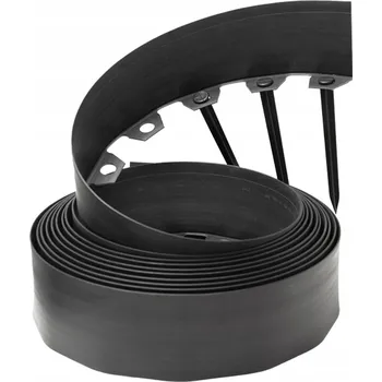 Zahradní obrubník Plast Zahradní lem 1000 cm x 10 cm černý