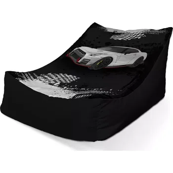 Sedací pytel Sablio Sedací vak Lounge Nissan GTR 35 Černý - 120 x 100 x 80 cm
