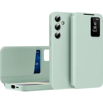 Pouzdro na mobilní telefon Flipové pouzdro SUPERO pro Samsung Galaxy S24 FE, zelené