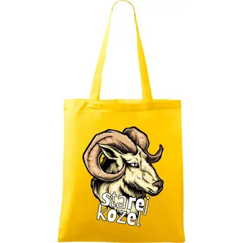 Starej kozel - Taška bavlněná - 42 x 38 cm ( Žlutá )