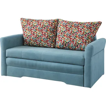 Pohovka Sedačka City s rozkládací funkcí typu vozík a úložným prostorem na lůžkoviny - Meblar castel 74, peru 146x91 cm