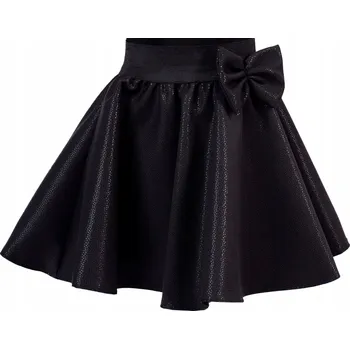 Dámská sukně Lesklá Černá Sukýnka pro Dívku Velikost 134