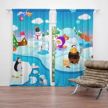 Závěs Sablio Závěs Antarktida: 2ks 140x250cm