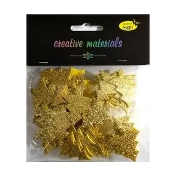 Set školních potřeb Choinki z pianki brokatowej złote ok 50szt