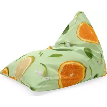 Sedací pytel Sablio Sedací vak Triangl Citrus a květ: 120 x 100 x 100 cm
