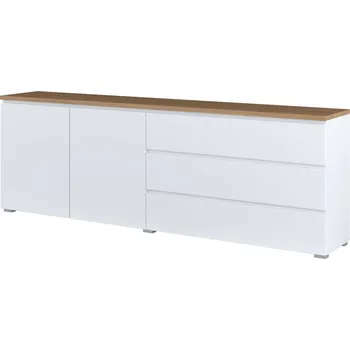 Komoda Komoda Modo dvoudveřová se zásuvkami - Helvetia 199.9x67.9 cm