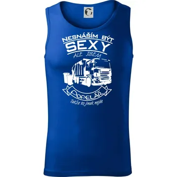 Nesnáším být sexy - Popelář - Tílko pánské Core - XL ( Královská modrá )