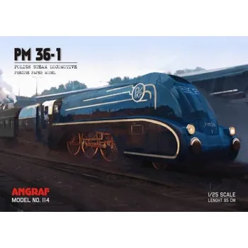 Papírový model Parní lokomotiva Pm36-1