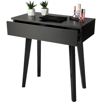 Toaletní stolek Toaletní Stolek Meblano , matně černý, 75 x 80 x 40 cm