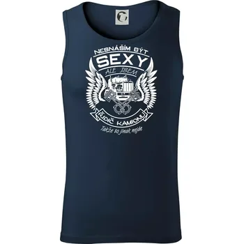 Nesnáším být sexy - řidič kamionu - Tílko pánské Core - S ( Námořní modrá (velmi tmavá - téměř černá) )