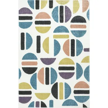 Koberec KOBEREC MĚKOUČKÝ LESKLÝ KRÉMOVÝ RŮŽOVÝ DO LOŽNICE DĚTSKÝ LIMA 120x170 cm