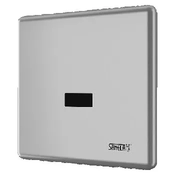 Pisoár Sanela - Automatický splachovač pisoáru, s elektronikou ALS, 24 V DC, Bluetooth, matný nerez SLP 02KX