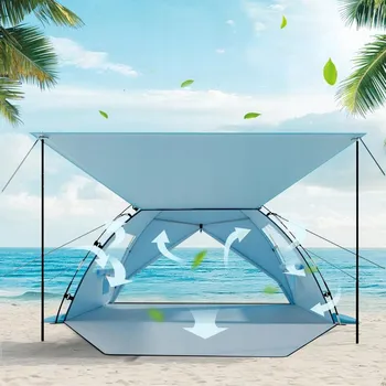 Stan VELKÝ STAN S BALDACHÝNEM PROTI SLUNCI PLÁŽOVÝ CESTOVNÍ STANY NA PLÁŽ