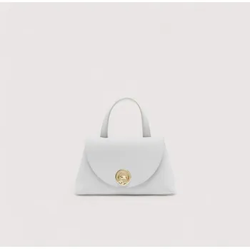 COCCINELLE NIKLA SMALL KOŽENÁ KABELKA SNOW/GREENERY AW25