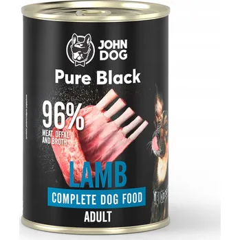 Krmivo pro psa John Dog Pure Black krmivo pro dospělé psy jehněčí 6x400g