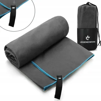 Ručník RUČNÍK Z MIKROVLÁKNA 160x80 LEHKÝ RYCHLESCHNOUCÍ SAVÝ OBAL RUČNÍKY