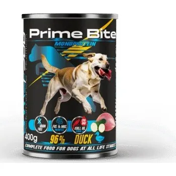 Krmivo pro psa Mokré krmivo Krmivo Prime Bite Kachna s cuketou 400g