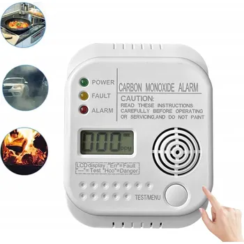 Detektor CO DETEKTOR OXIDU UHELNATÉHO BEZDRÁTOVÝ LCD DETEKTOR CO LCD HLÁSIČ