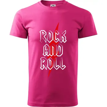 Pánská móda Rock and Roll blesk - Klasické pánské triko vyšší gramáže - S ( Purpurová )
