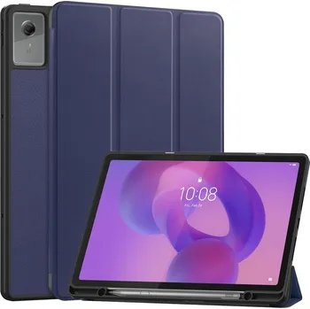 Příslušenství pro tablet VSECHNONAMOBIL 126985 LEATHER Zavírací kryt pro Lenovo Idea Tab Plus / Tab K12 modrý