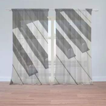 Záclona Sablio Záclony Klávesy piana: 2ks 150x250cm