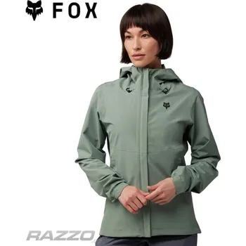 Cyklistická bunda Dámská bunda na kolo FOX Womens Ranger 2.5L Water Jacket Moss 2024 L